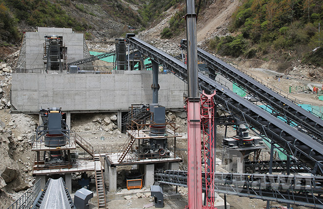 Lithium ore crushing process flow