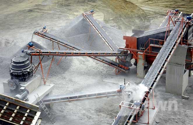 400T/H granite crushing line used in Sichuan-Tibet Railway Project