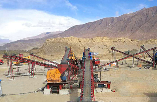 Shale crushing production line in Shigatse, Tibet