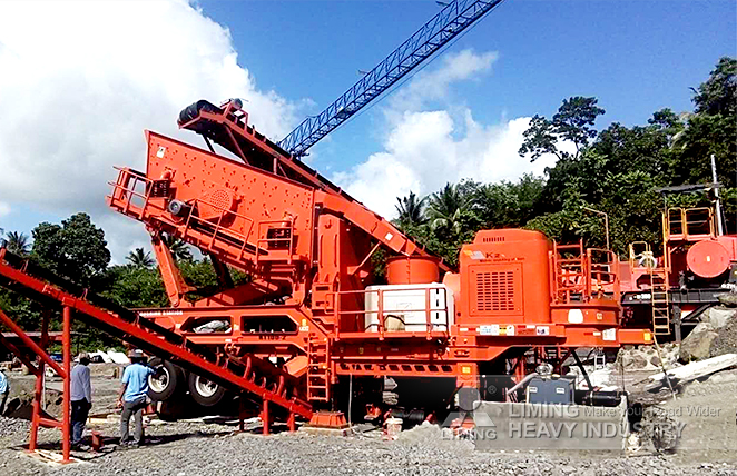 100tph volcanic rock mobile crushing line in Philippines