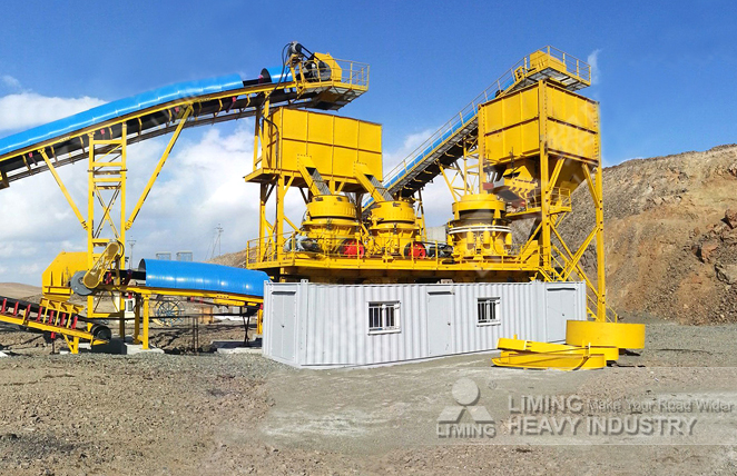 500tph iron ore crushing and dry separation process in Mongolia
